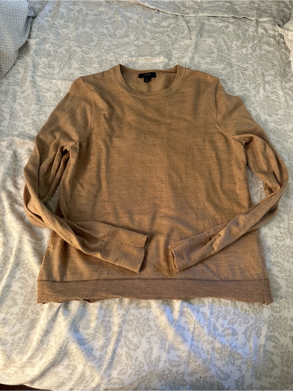 J. Crew Women’s Camel/Tan Crewneck Sweater